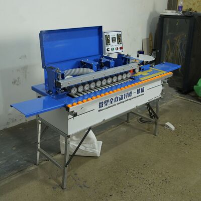 Buy Small Automatic Edge Sealing Machine All-in-One Head Tail Repair Corner Trimming Edge Bander online manufacture