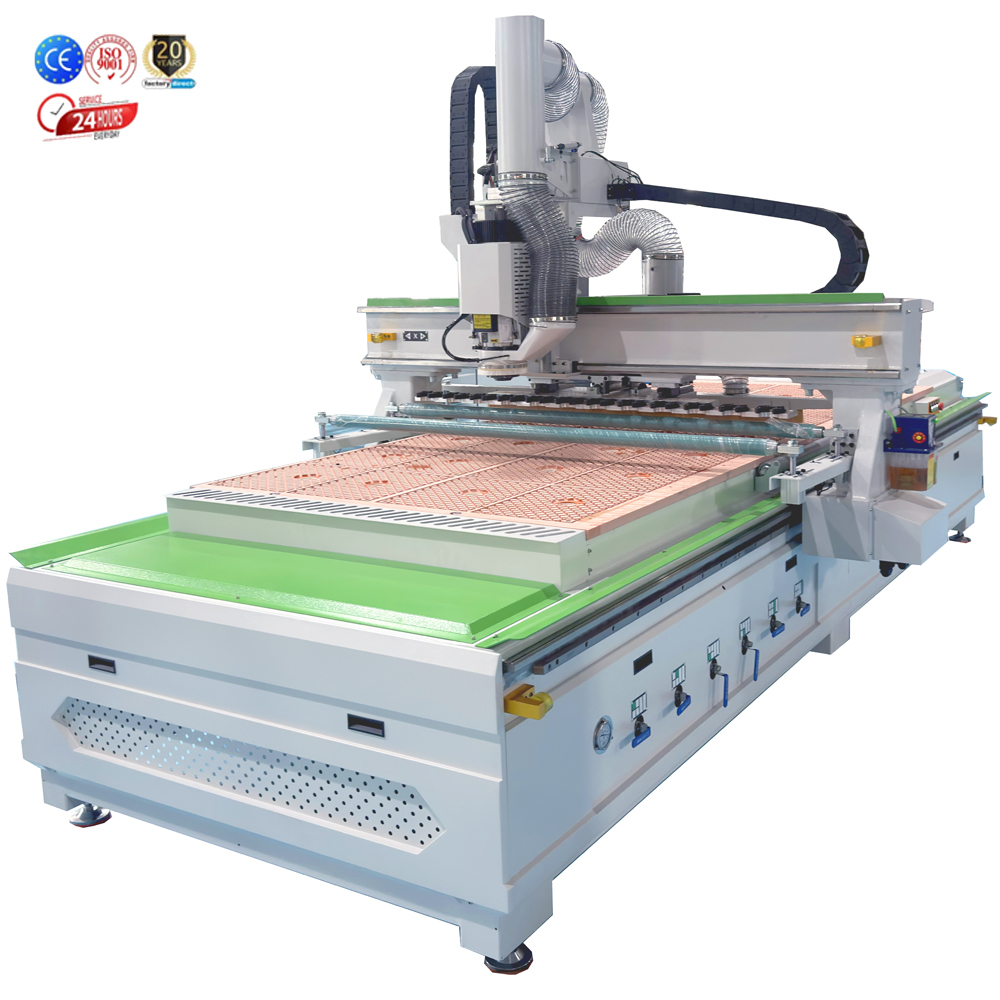 Deflater Router Manufacturing CNC Router with 12-Tool Magazine for Cabinet & Door Manufacturing